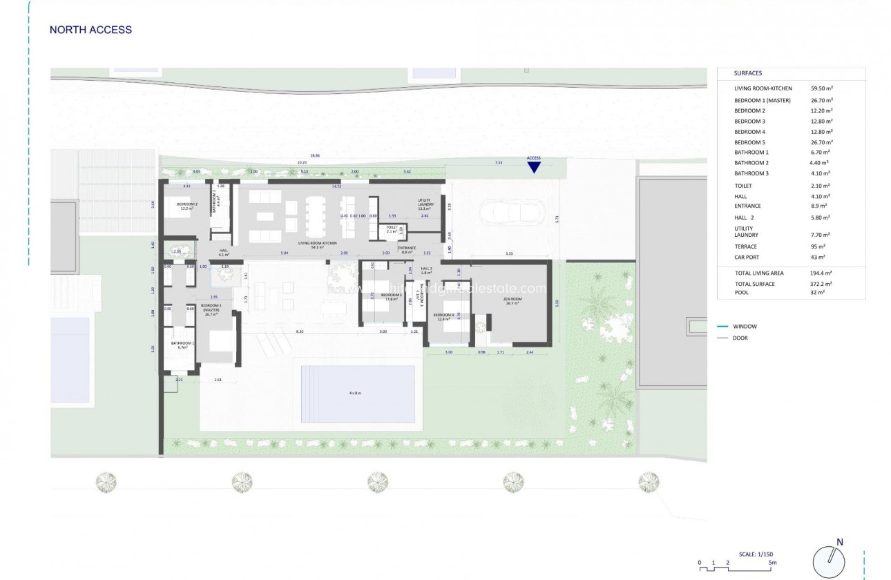 New Build - Villa  - BAÑOS Y MENDIGO - Altaona golf and country village