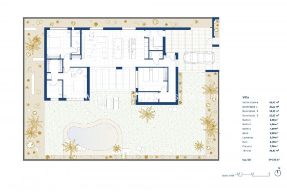 New Build - Villa  - BAÑOS Y MENDIGO - Altaona golf and country village