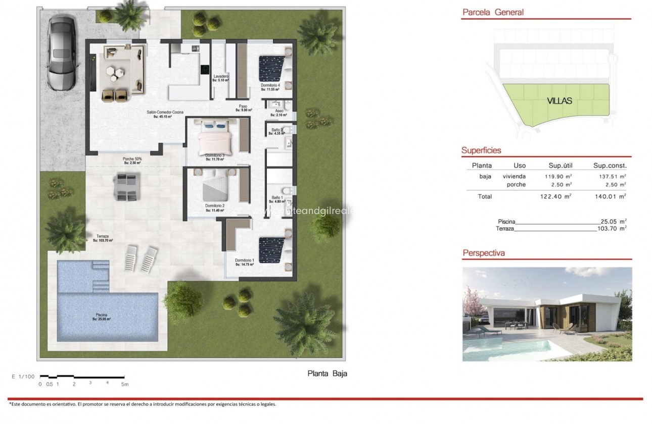 New Build - Villa  - BAÑOS Y MENDIGO - Altaona golf and country village