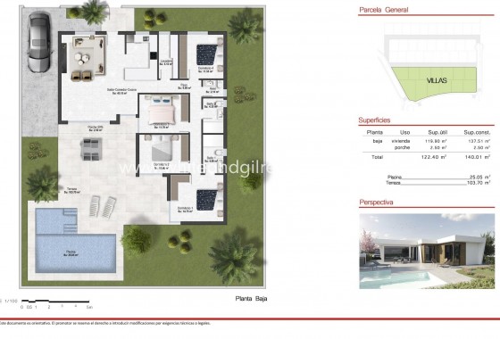 New Build - Villa  - BAÑOS Y MENDIGO - Altaona golf and country village