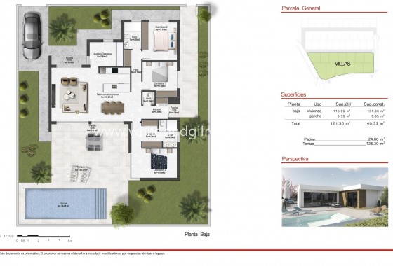 New Build - Villa  - BAÑOS Y MENDIGO - Altaona golf and country village