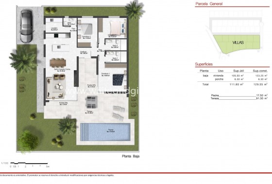 New Build - Villa  - BAÑOS Y MENDIGO - Altaona golf and country village