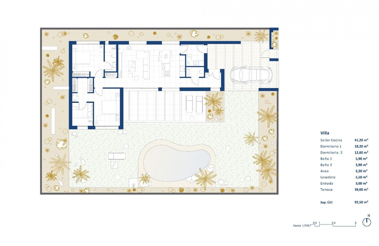 New Build - Villa  - BAÑOS Y MENDIGO - Altaona golf and country village